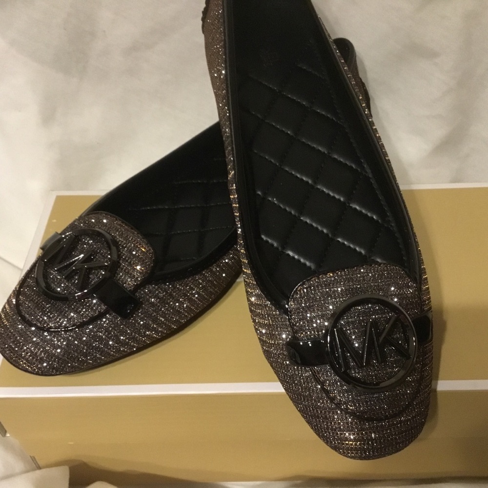 Michael Kors Little MOC Glitter Chain Mesh Black